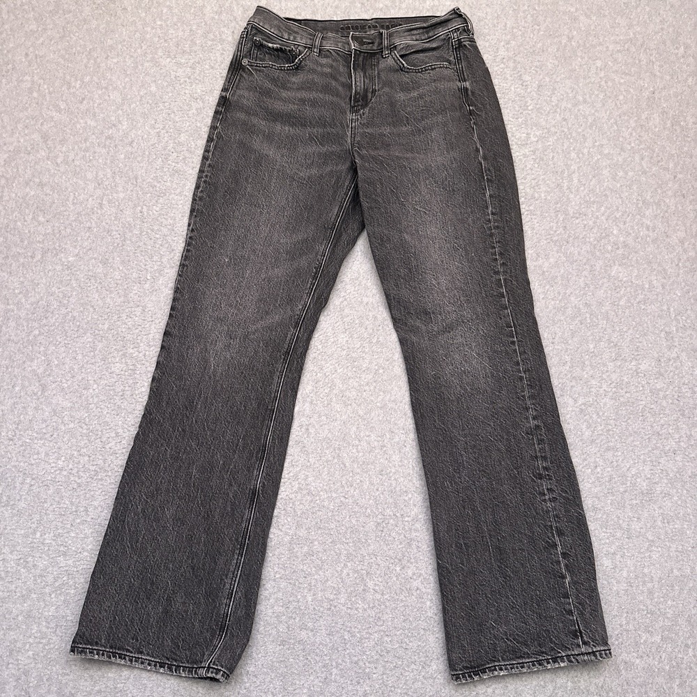 American Eagle 90s Bootcut Jeans Womens 4 SHORT Gray Denim 100%‎ Cotton Mid-Rise